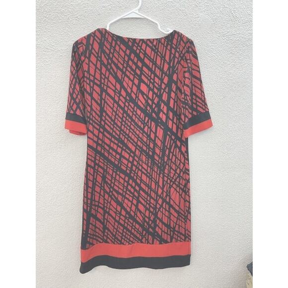 Womens Karin Stevens Dress Size 6 Half Sleeve Red and Black - Picture 8 of 12